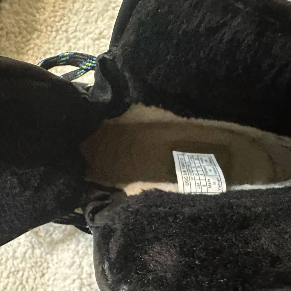 UGG Black Quilted Winter Boots